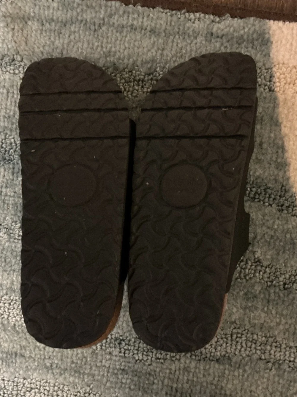 Birkenstock Papillio Black Three-Strap Platform Sandals